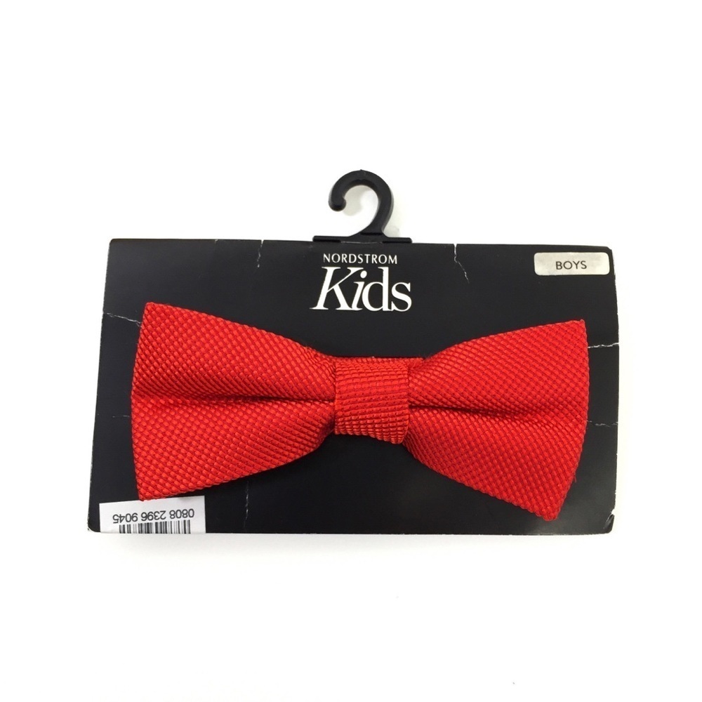 Nordstrom Kids Bright Red Adjustable Bow Tie